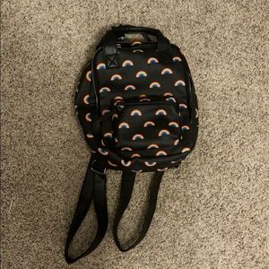 an adorable rainbow backpack